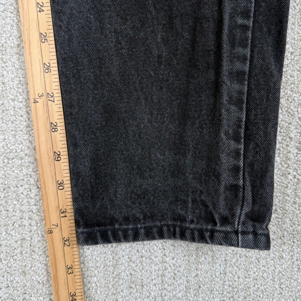 Levi's 550 Men 32x34 (Actual 30x32) Orange Tab Relaxed Tapered Leg Black Jeans - Picture 8 of 10